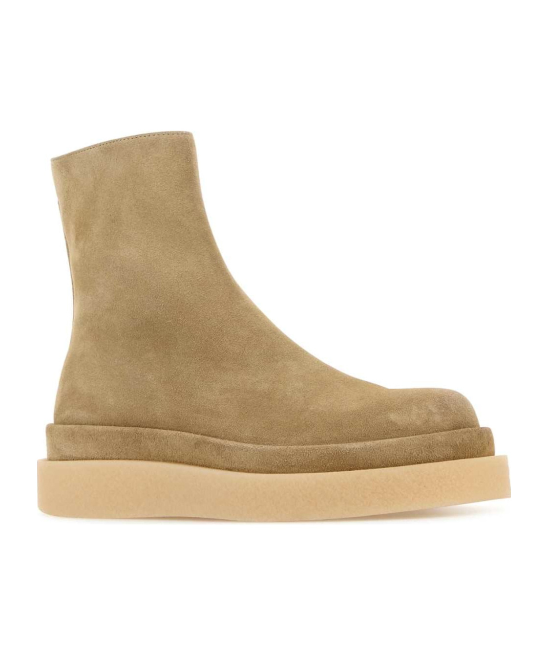 Jil Sander Sand Suede Ankle Boots In Multi