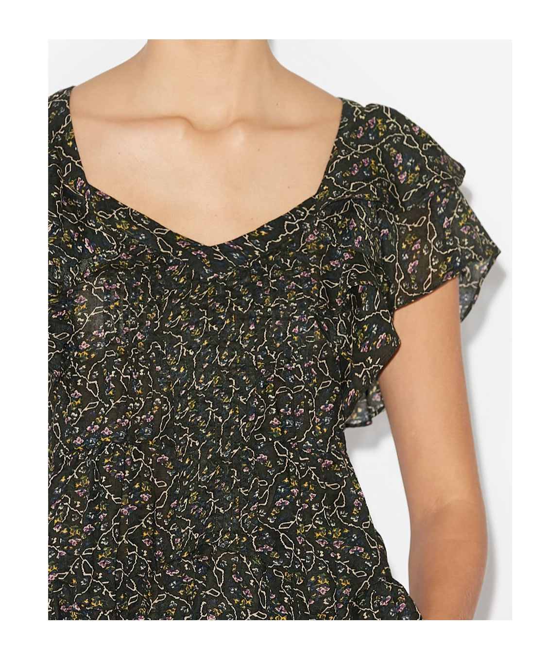 Isabel Marant Étoile Madrana Organic-cotton Blouse In Black