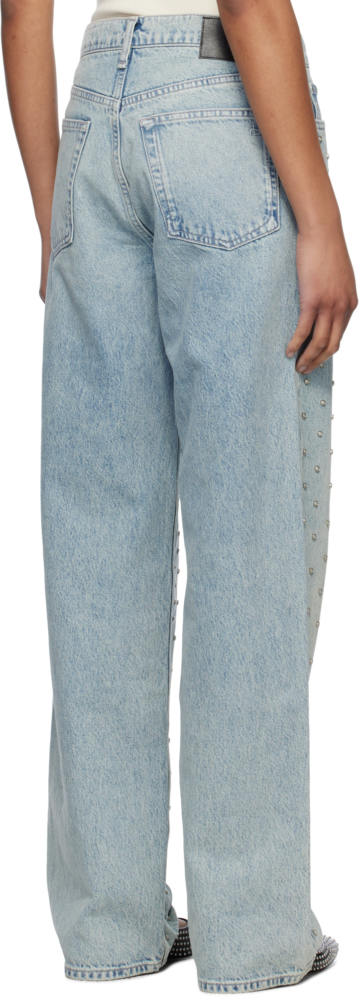 Rag & Bone Jeans With Belt Loops In Gray