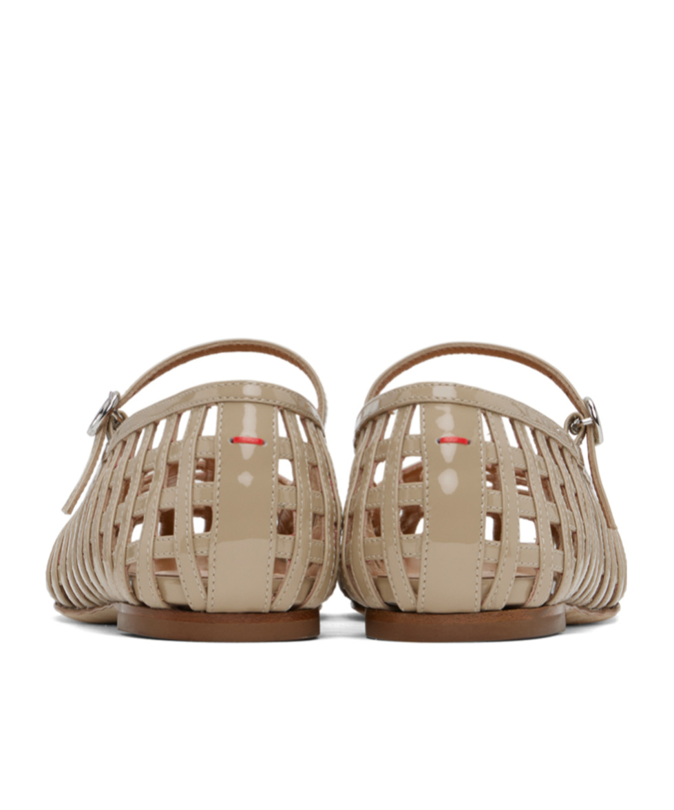Shop Aeyde Uma Ballerina Flats In Nude