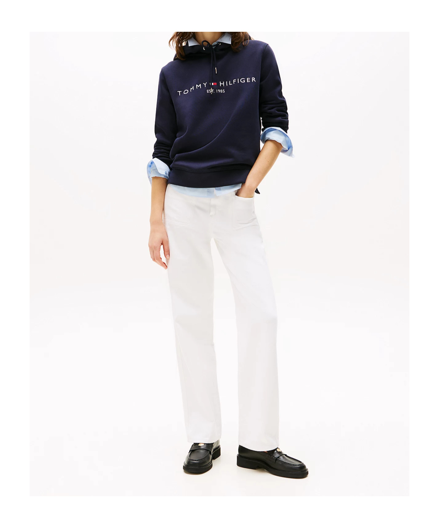 Tommy Hilfiger Embroidered-logo Pullover Hoodie