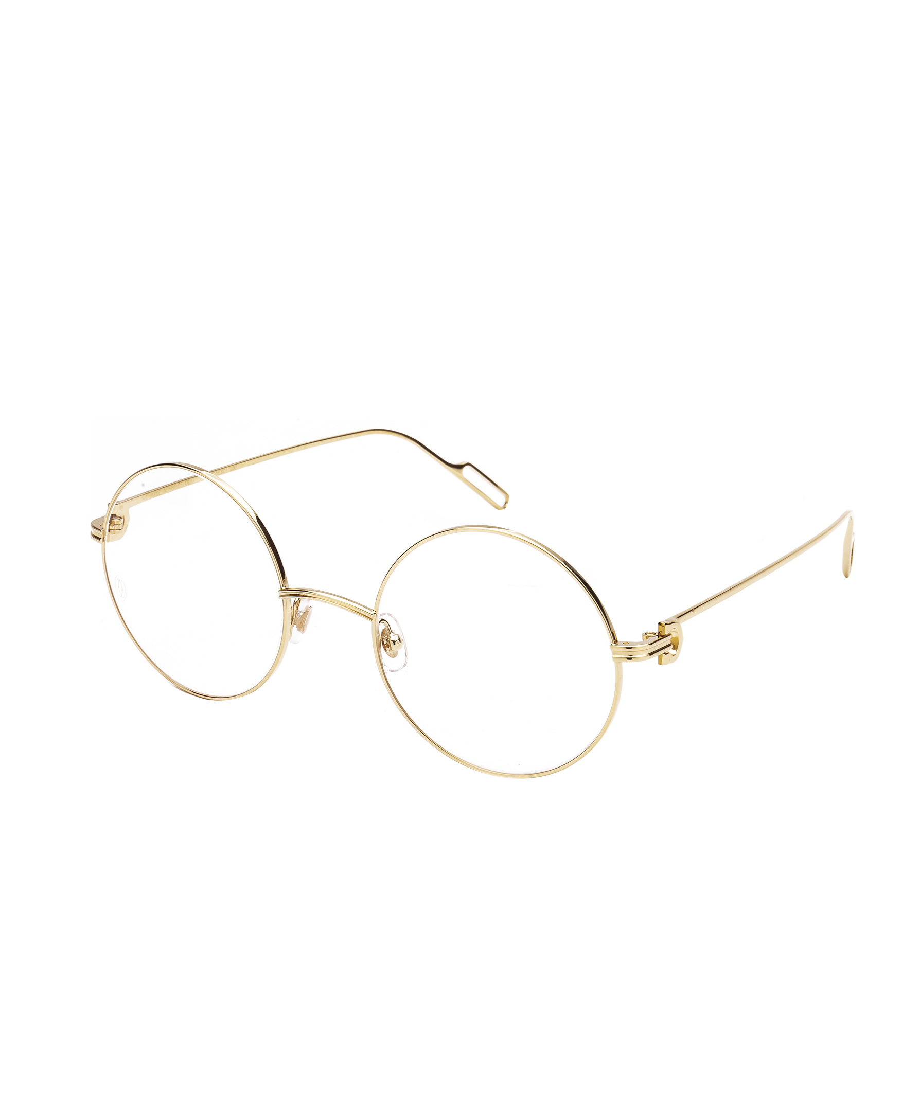 Cartier Round Frame Plain Mirror In White