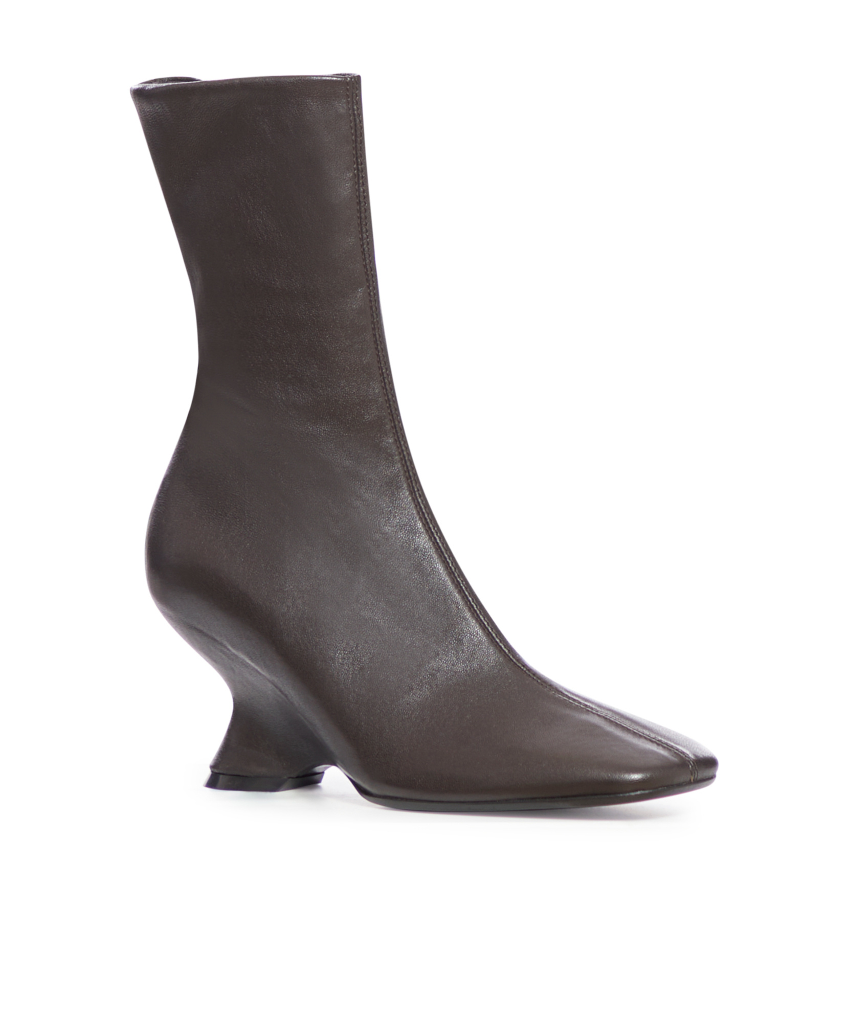 DRIES VAN NOTEN SQUARE-TOED SHORT BOOTS 