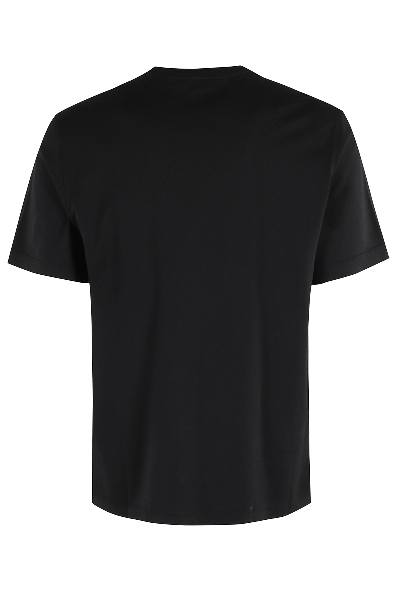 Roberto Collina Round Neck Short Sleeve T-shirt In Black