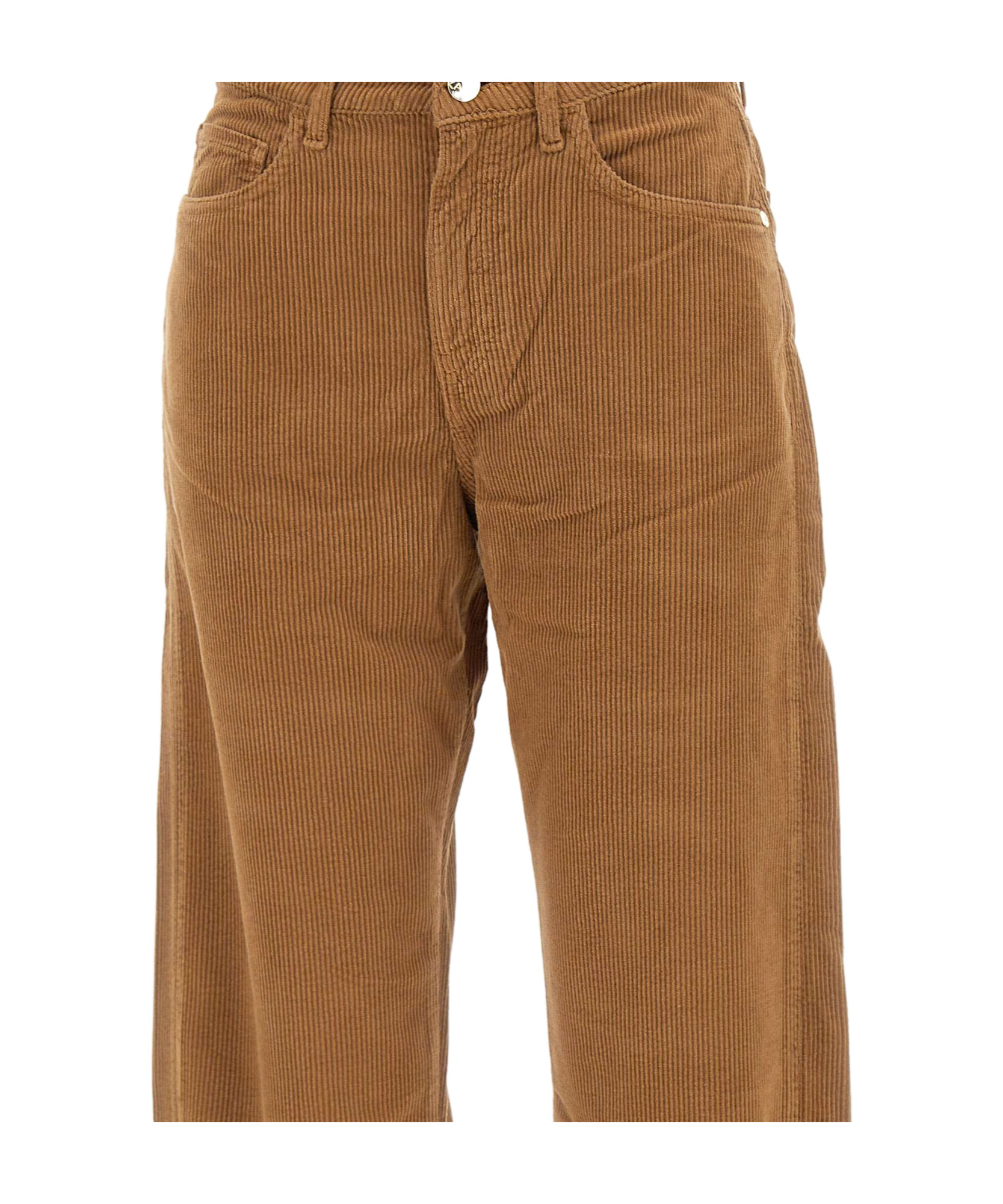 Kaos Corduroy Trousers In Brown