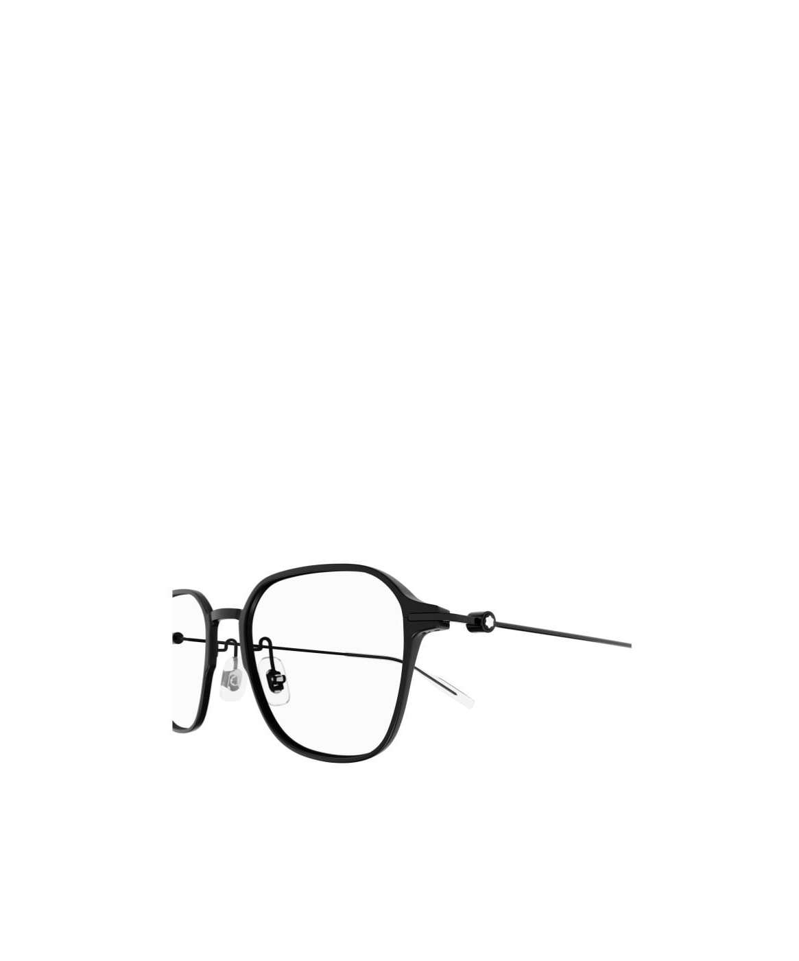 Montblanc Eyewear Square Frame Glasses In Black