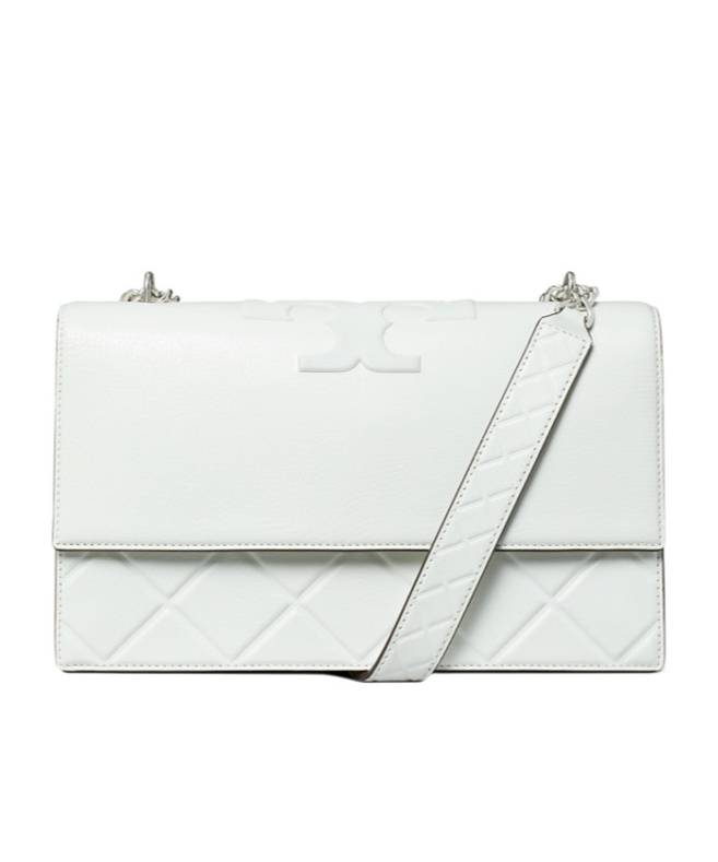 Tory Burch Fleming Shoulder Bag In White