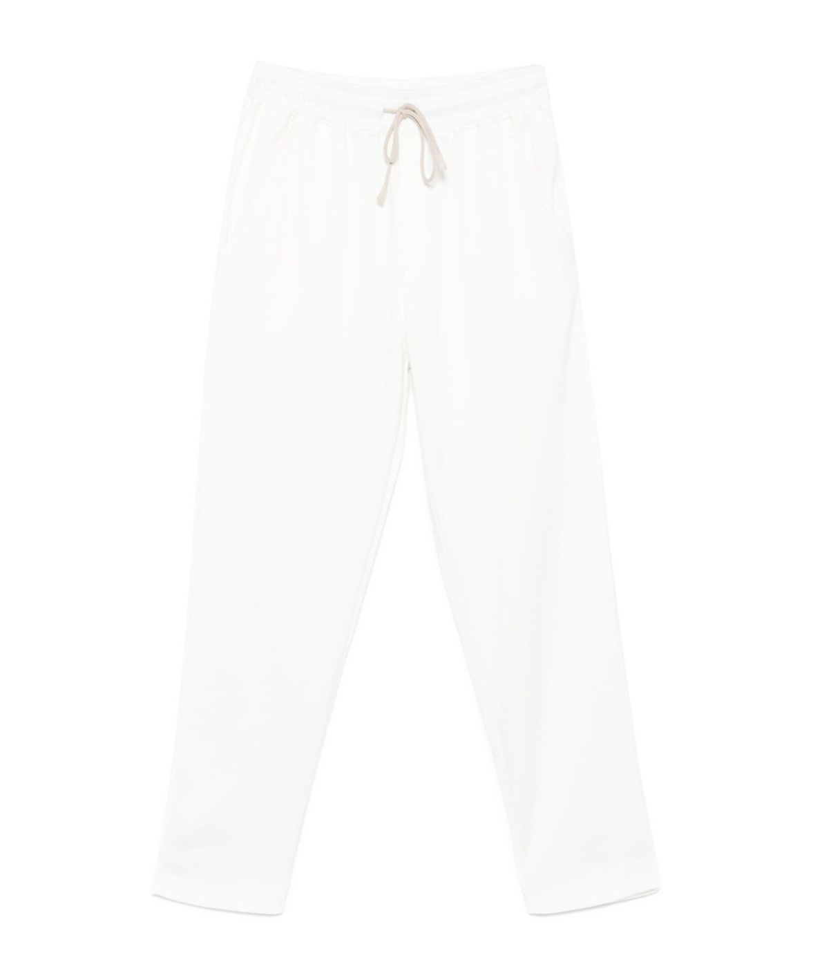 Eleventy Drawstring Waist Casual Pants In White