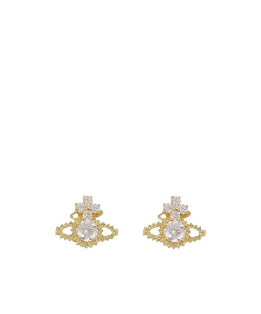 Vivienne Westwood Saturn Earrings In Gold