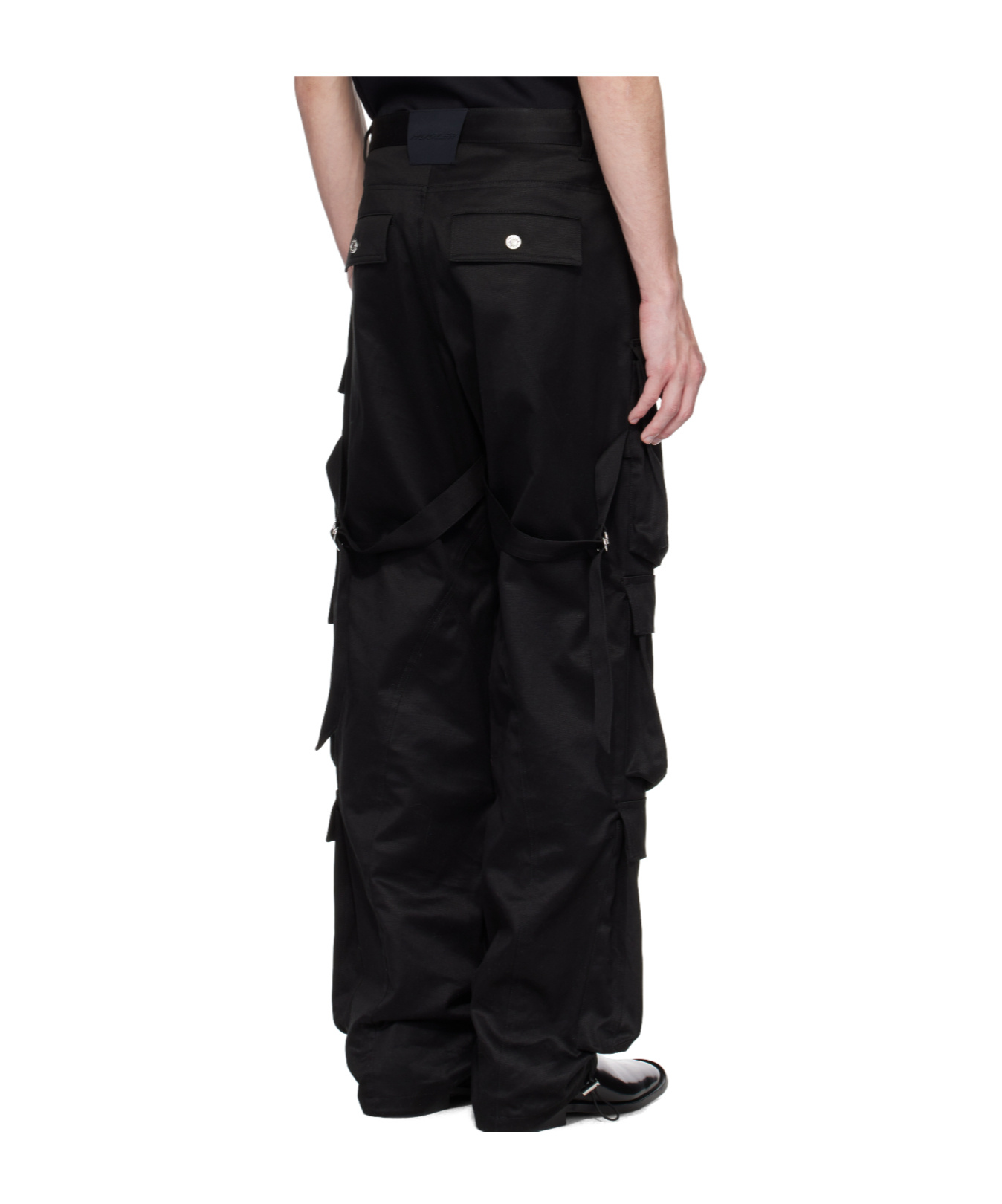 Mugler Multiple Pocket Cargo Pants In Black
