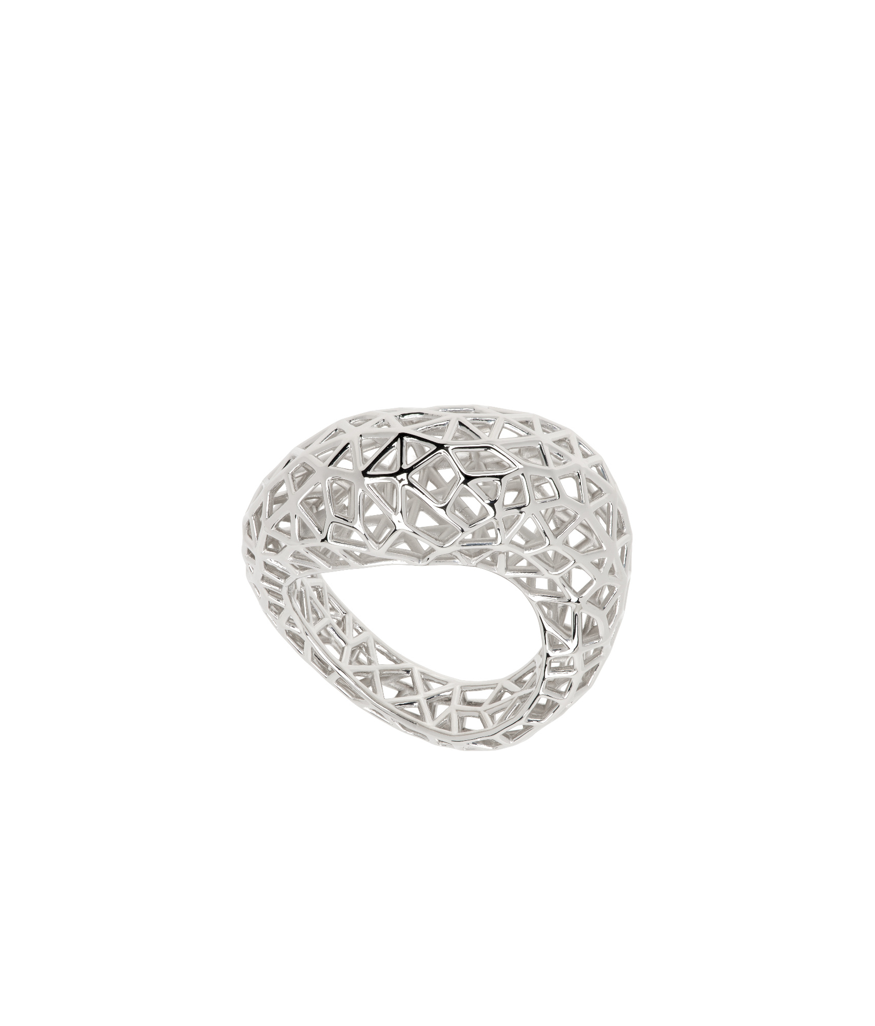 Tom Wood Maze Ring In Silver