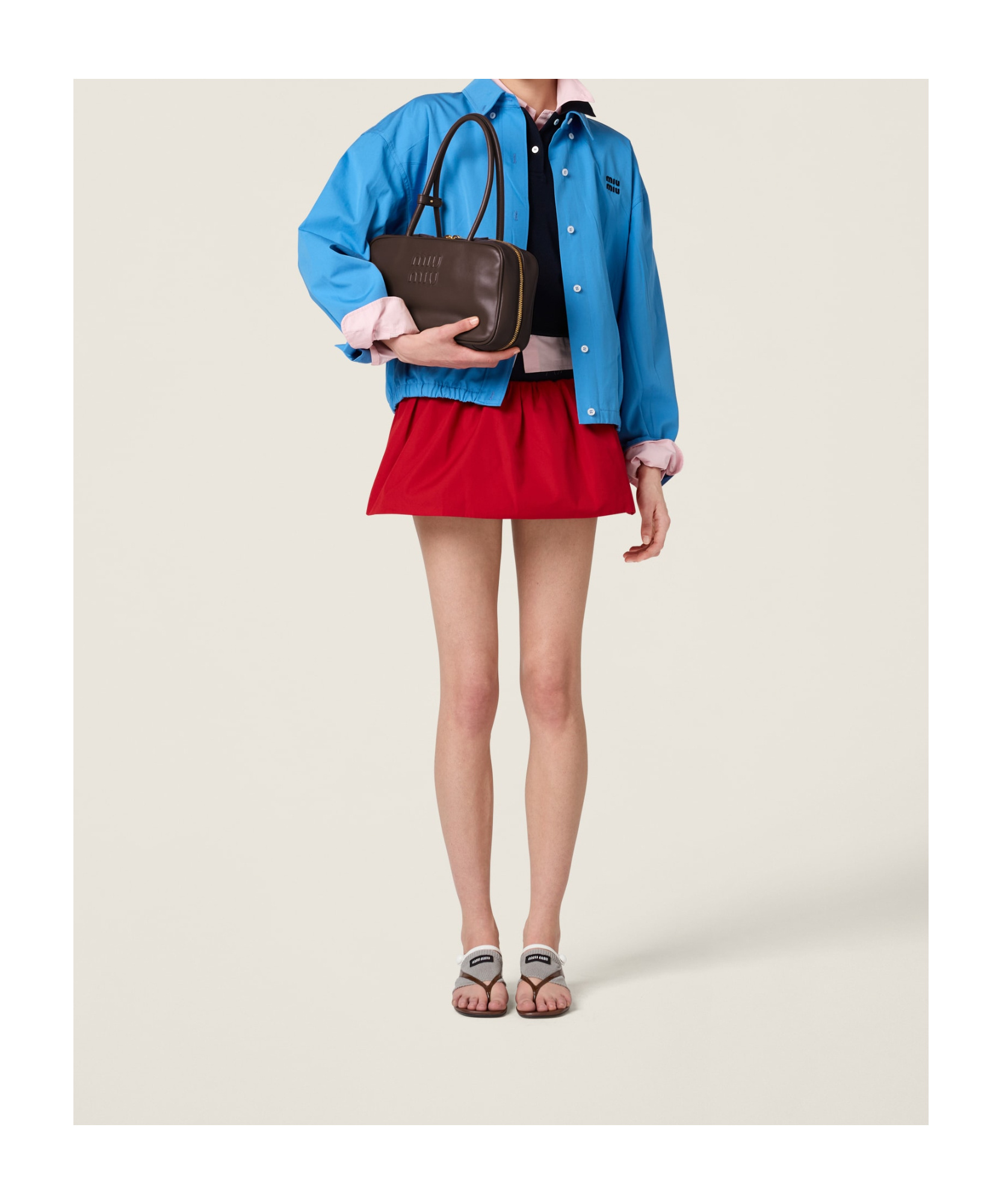 Miu Miu Poplin Blouson Jacket
