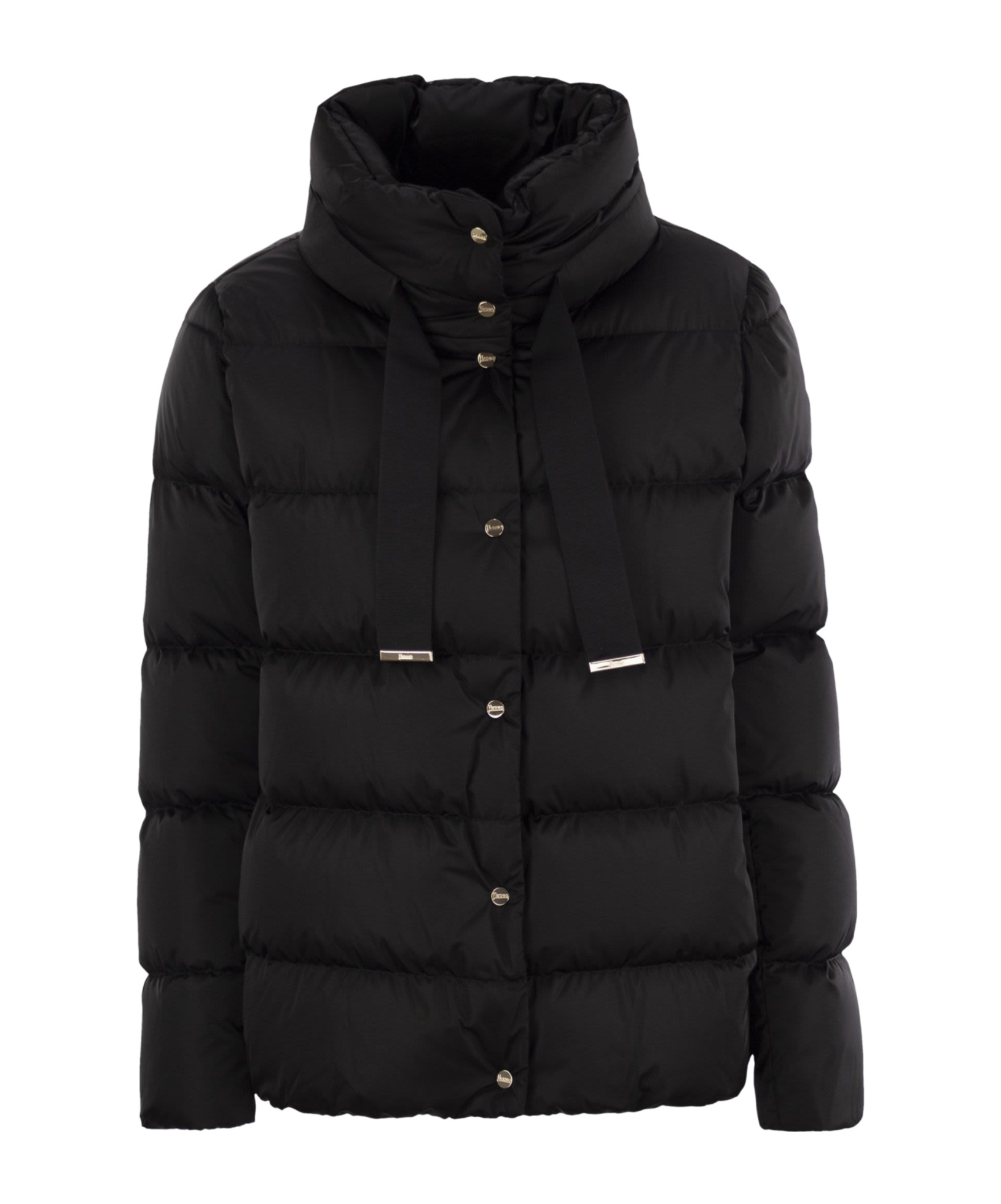 Herno Turtleneck Down Jacket In Black