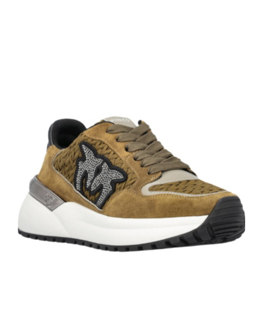 Pinko Gem 07 Lace-up Sneakers In Brown