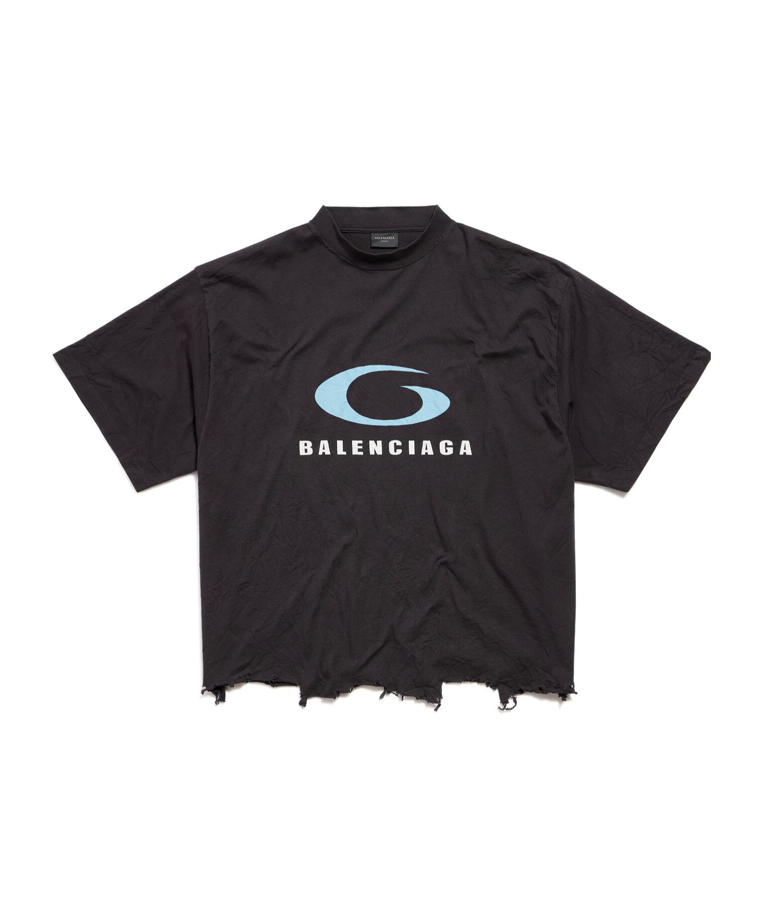 Balenciaga Printed T-shirt In Black
