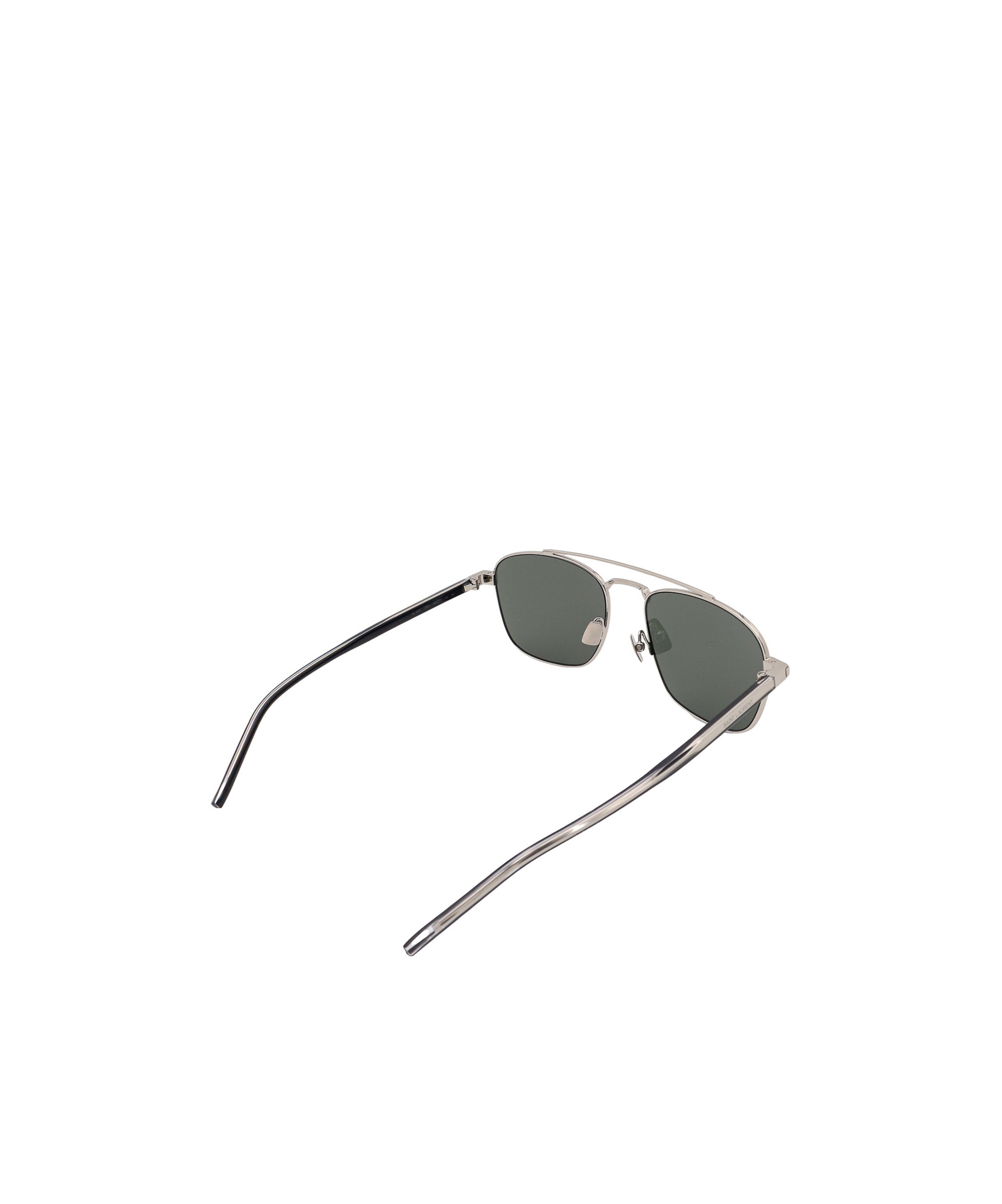 Saint Laurent Metal-frame Sunglasses In Gray