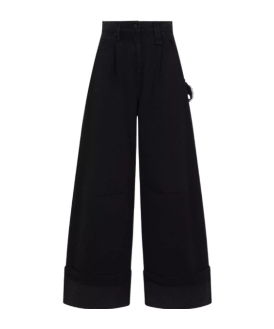 Shop Simone Rocha Wide Leg Jeans
