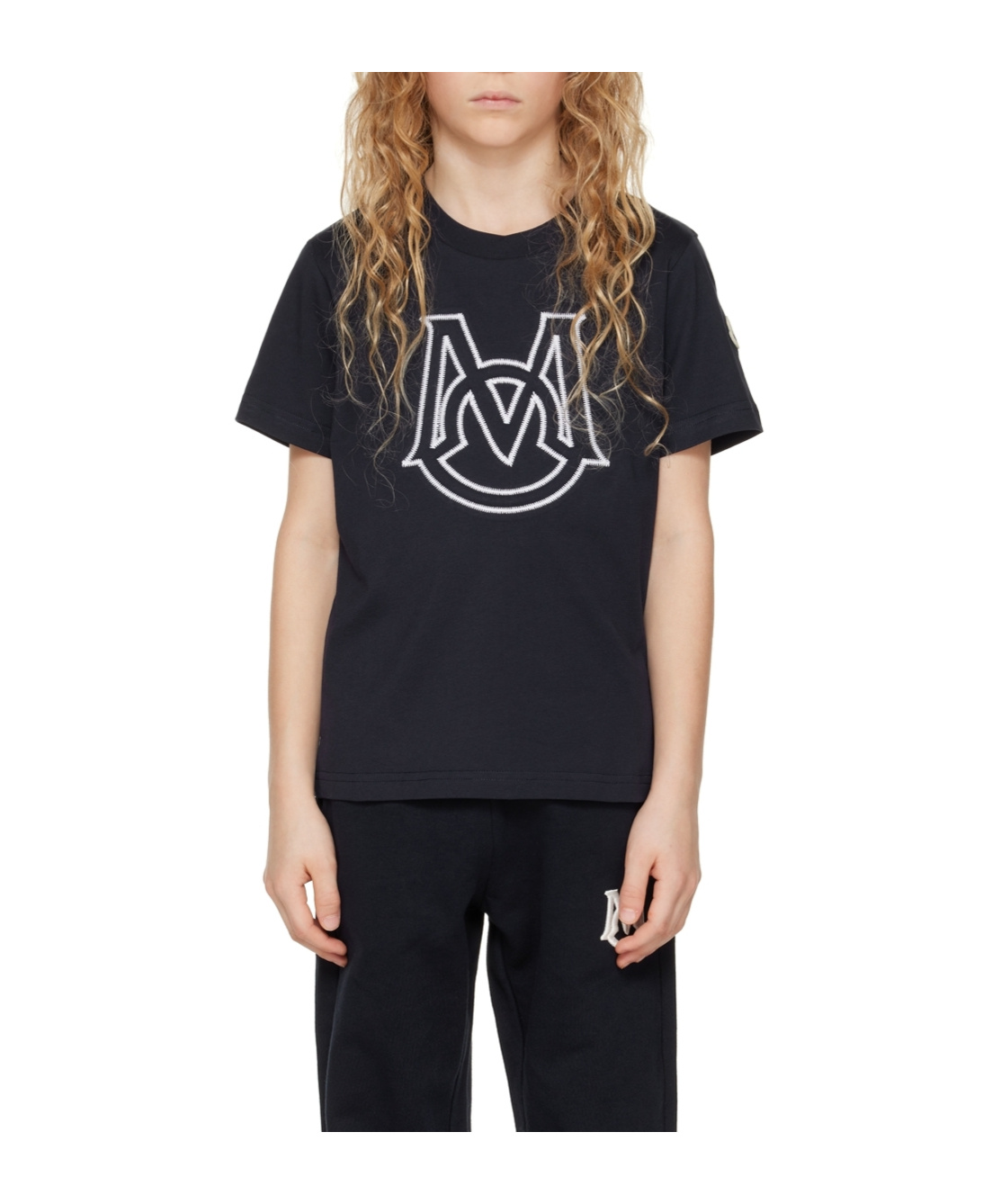 Moncler Item O-neck Short-sleeved T-shirt In Blue