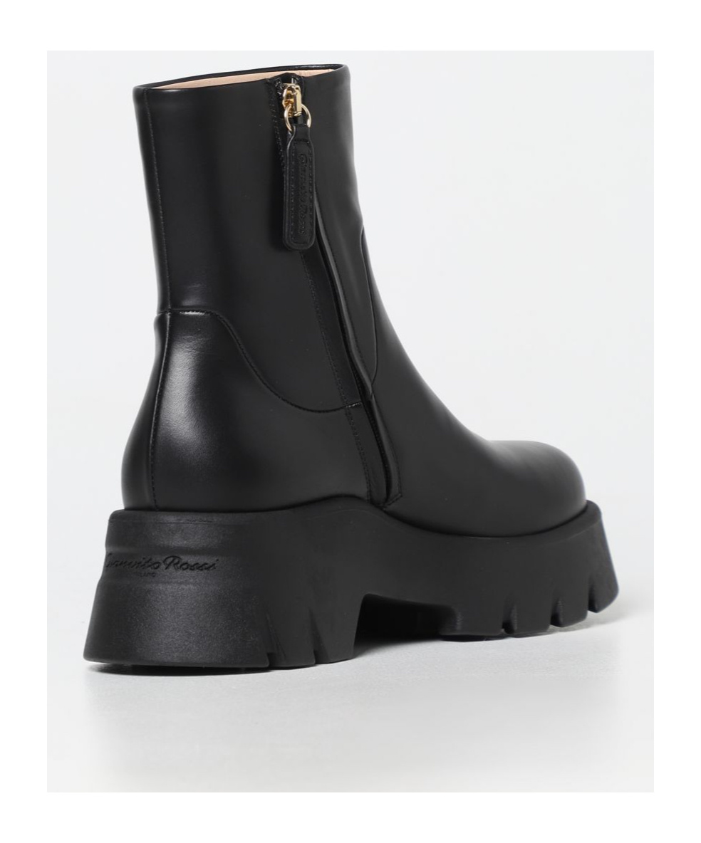 Shop Gianvito Rossi Montey Zipper Short Boots In Black