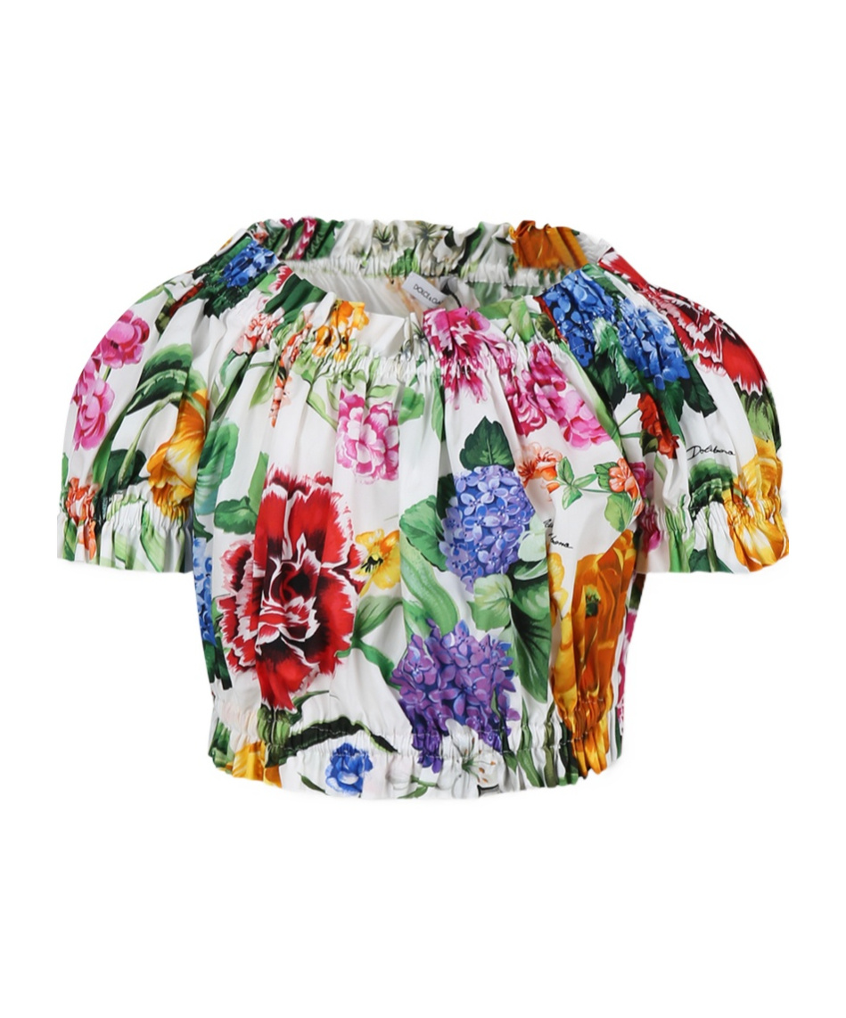 DOLCE & GABBANA FLORAL-PRINT BLOUSE