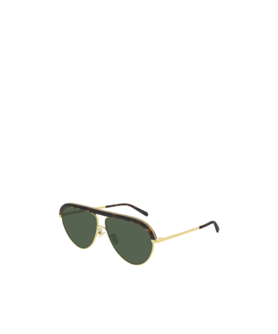 Stella Mccartney Geometric Frame Sunglasses In Green