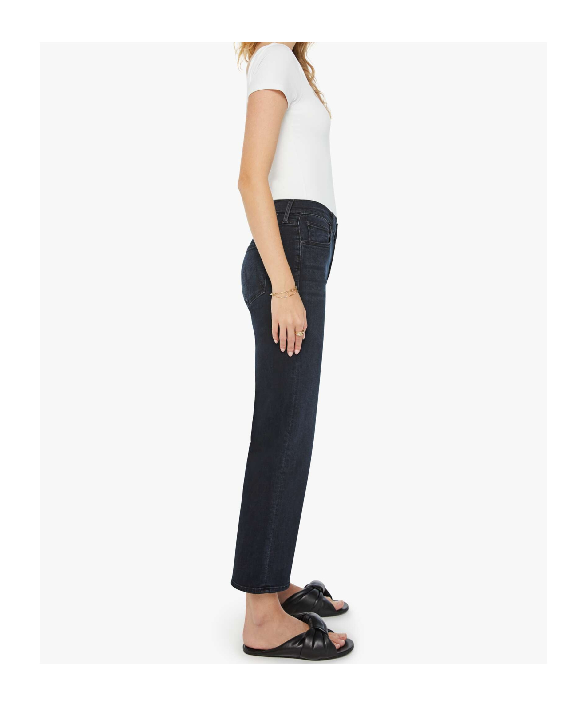 Mother Belt-loop Jeans In Black