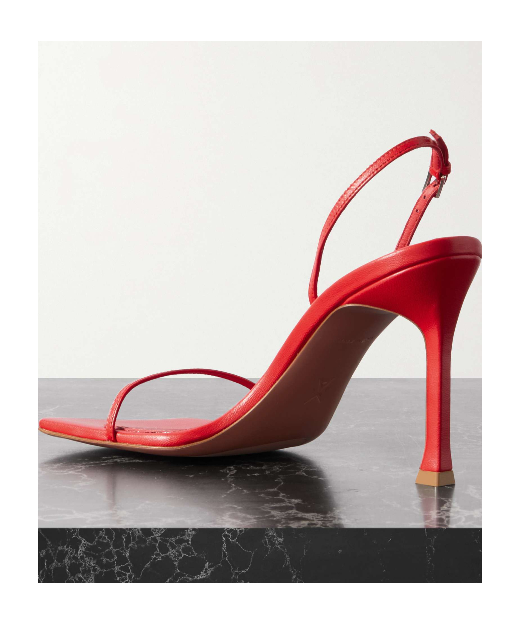 Amina Muaddi Maya High-heeled Sandals In Red