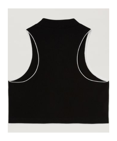 Palm Angels Pa Monogram Top In Black