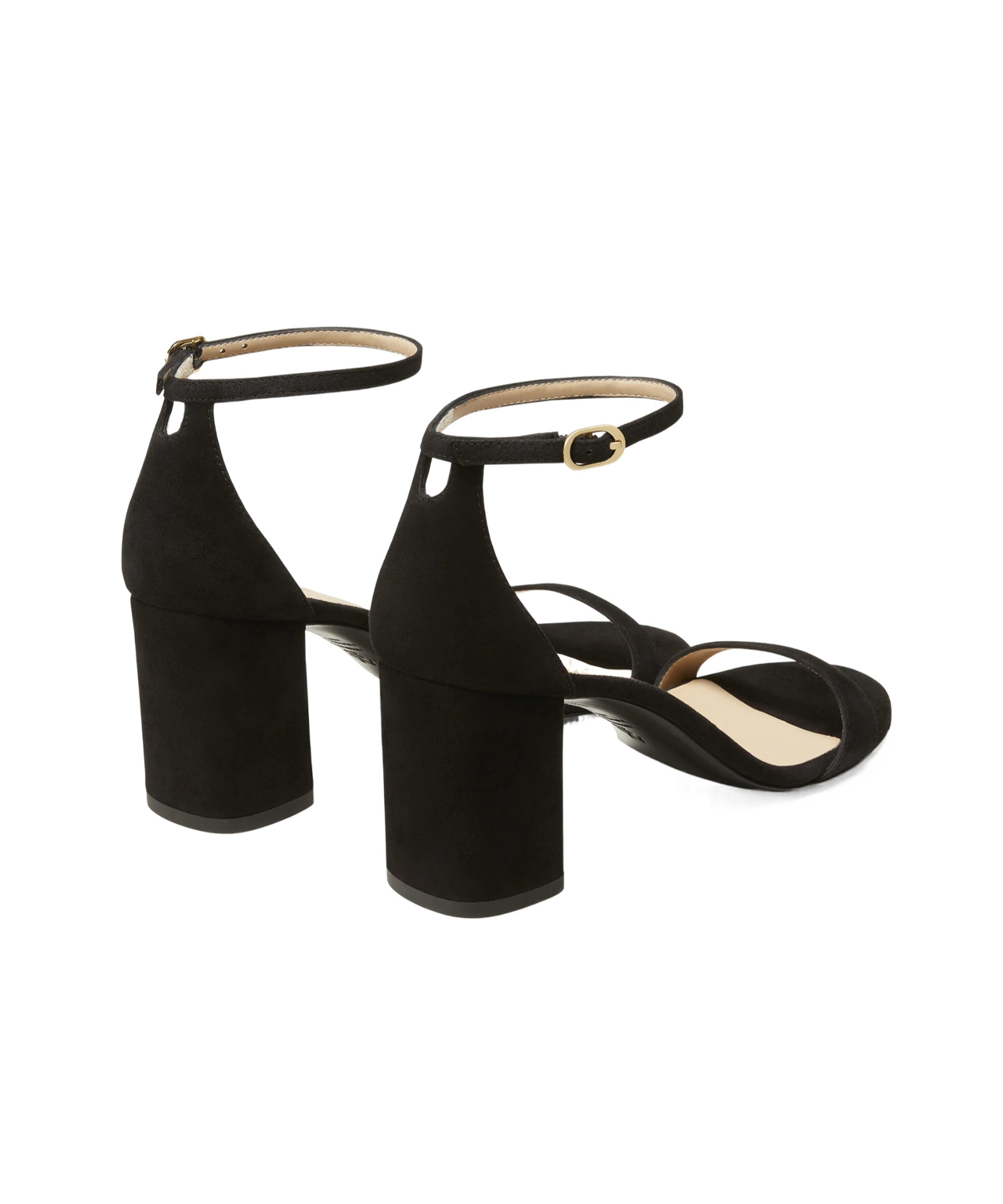 Stuart Weitzman 75mm Nudist Block Sandals In Black