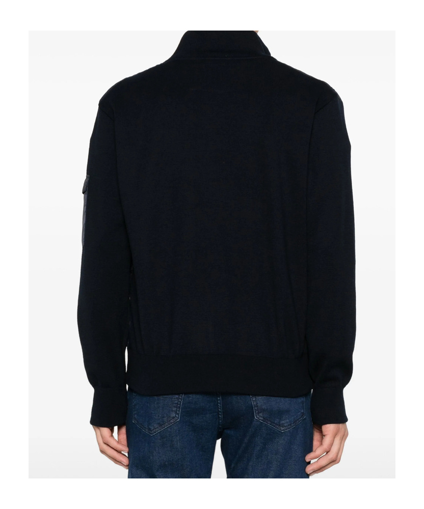 Paul & Shark Wool Sleeve Quilted Jacket Clothing In Blue