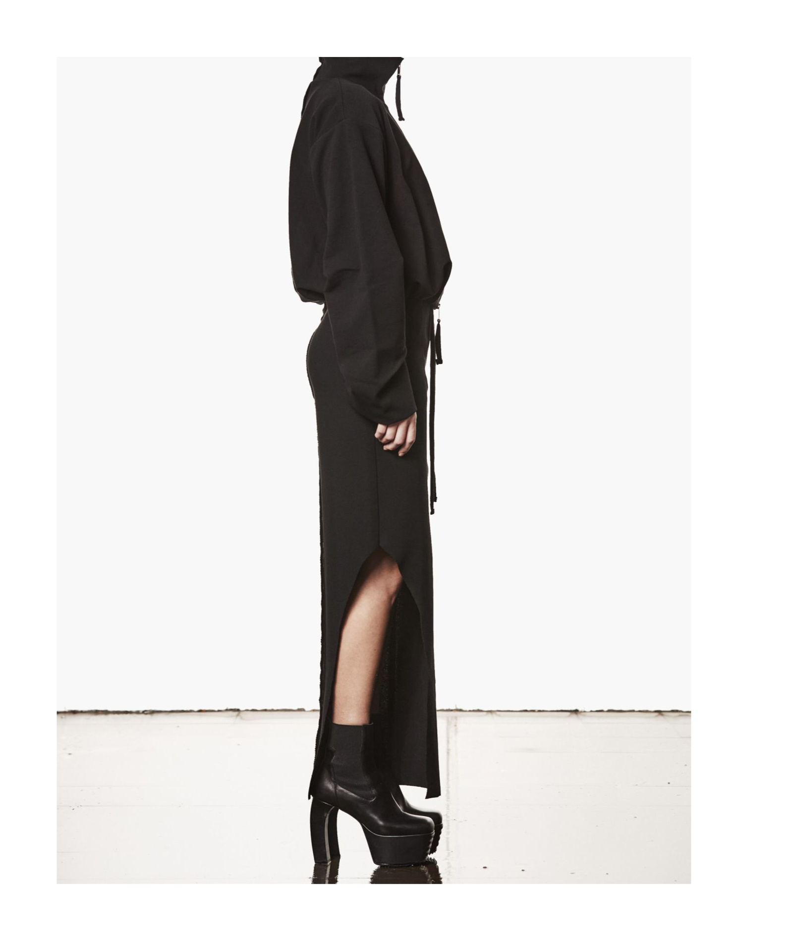 Thom Krom Zip-front Long-sleeves Jacket In Black
