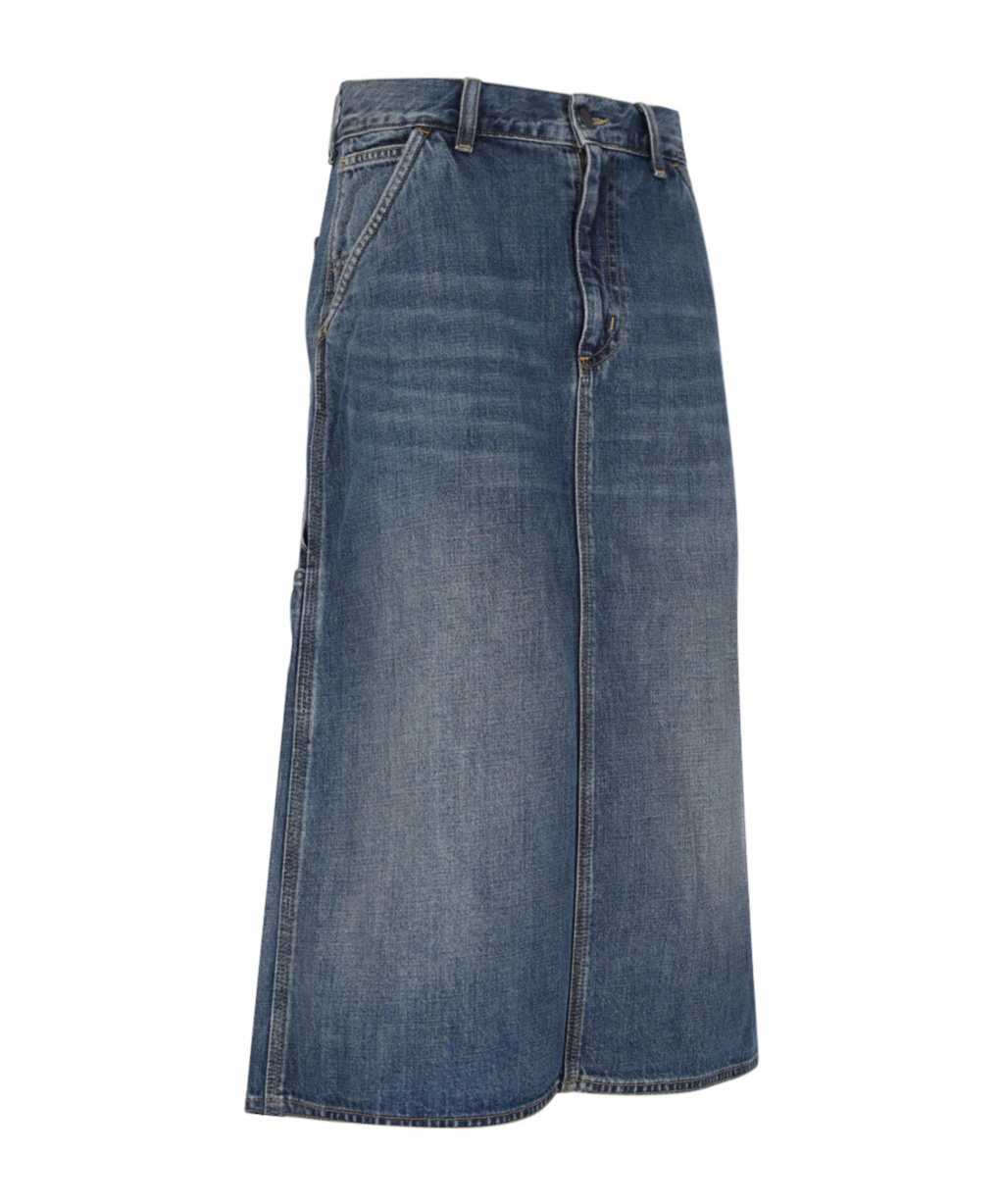 Carhartt Non-elastic Denim Mid-length Dress In Blue