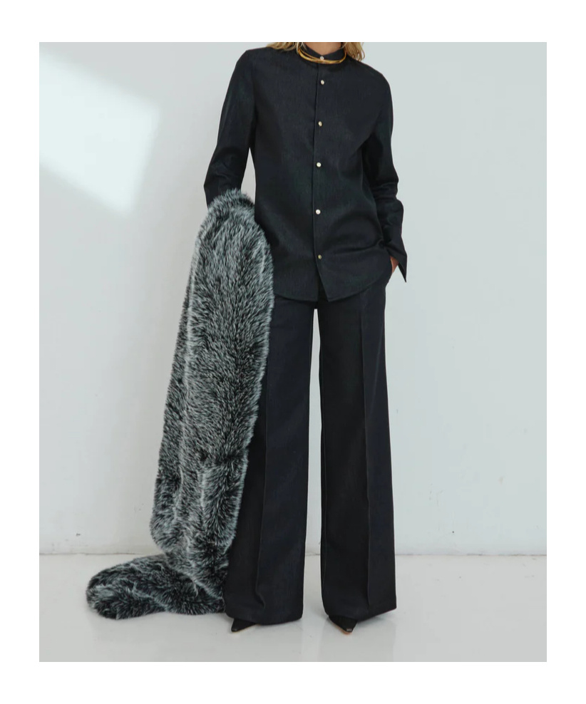 Darkpark Poppy Belt-loops Pants In Blue