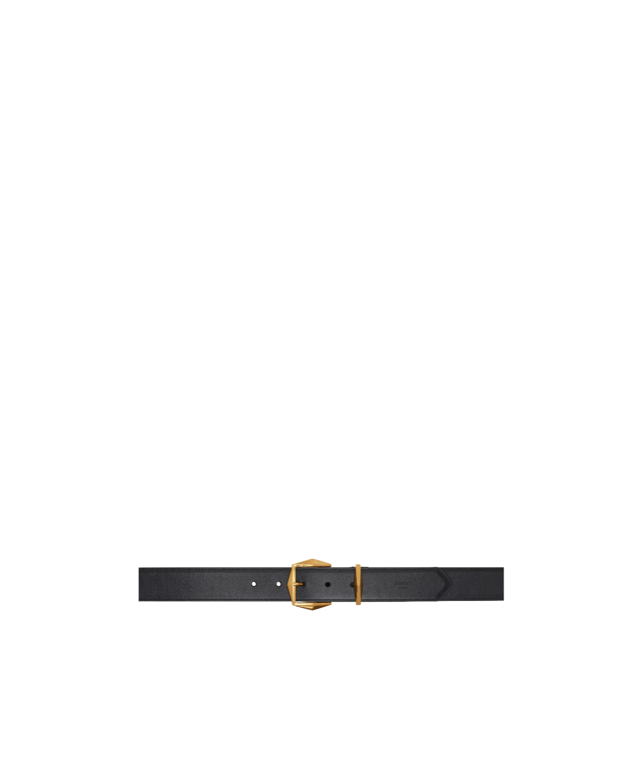 Jimmy Choo Diamond Buckle Belt In Black