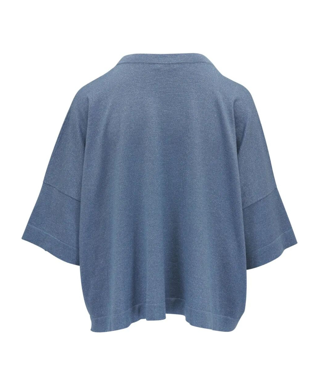 Brunello Cucinelli Cropped Sweater In Blue