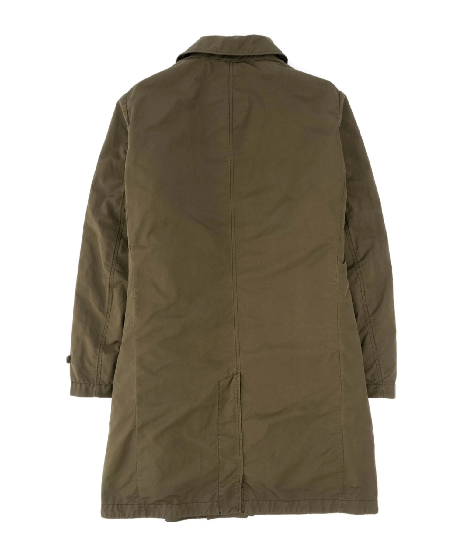 Aspesi Buttoned Cotton Coat In Brown