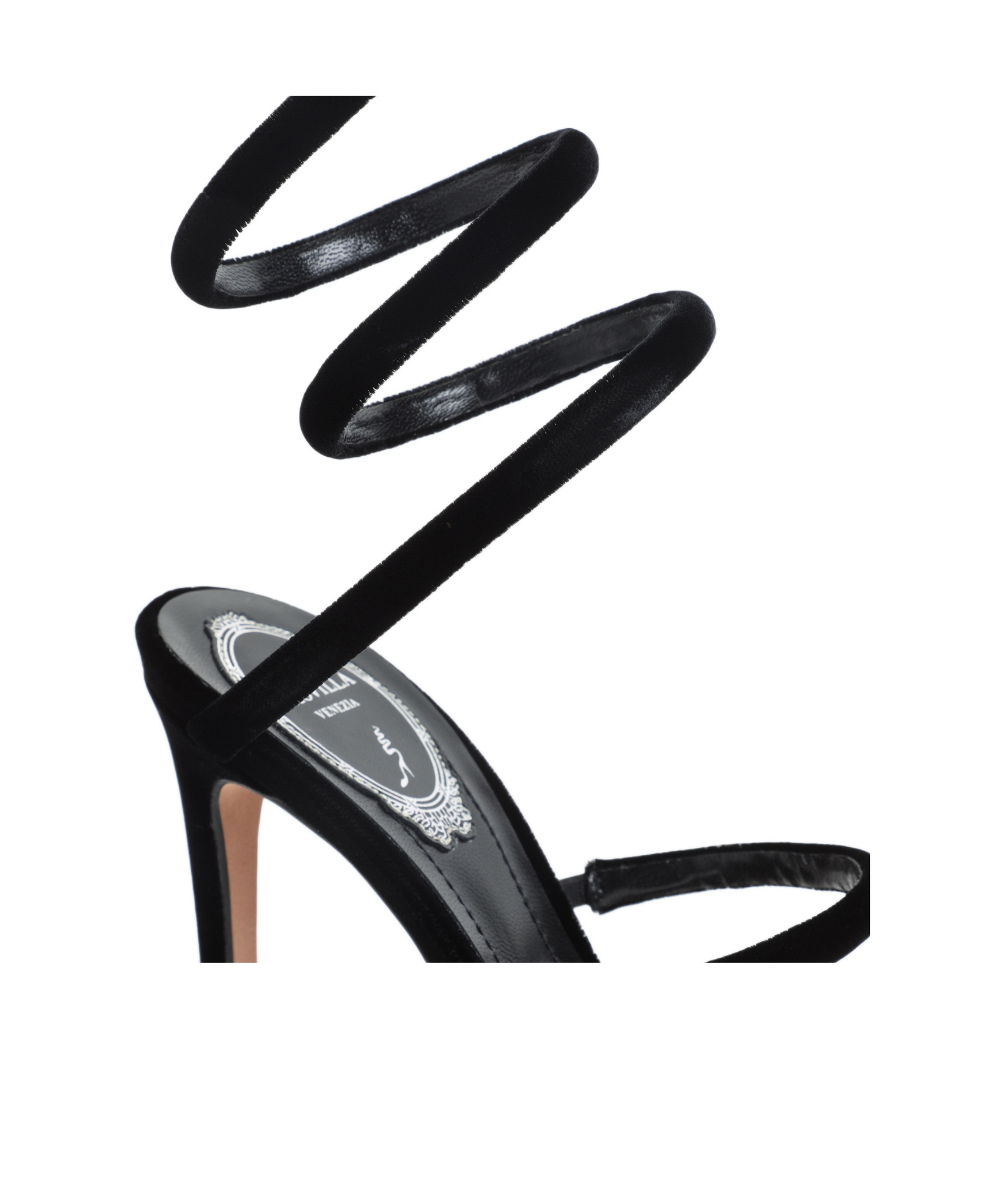 René Caovilla Flat Sandals Rene Caovilla Woman Color Black