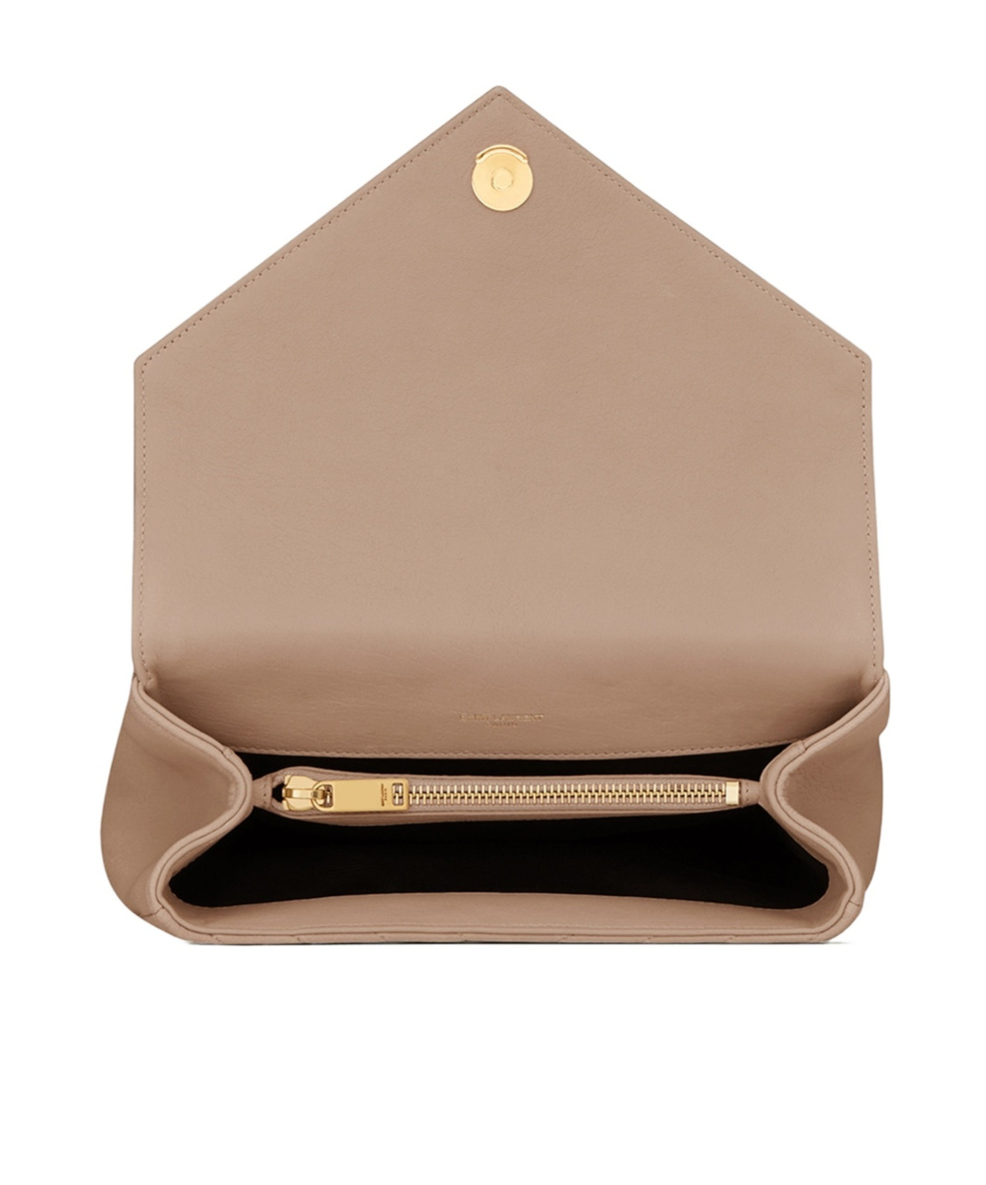 Saint Laurent College Medium Shoulder Bag In Nude