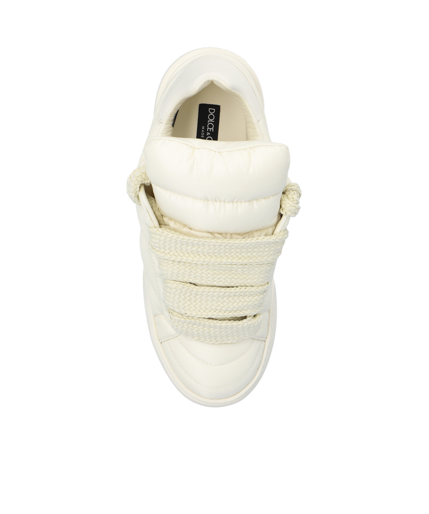 Dolce & Gabbana New Roma Padded Sneakers In White