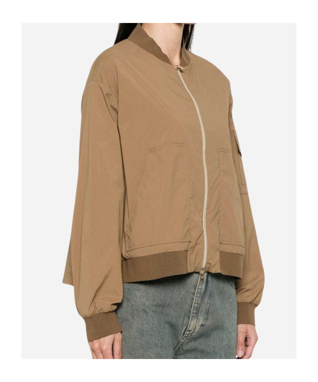 Herno Lightweight Bomber Jacket In Green