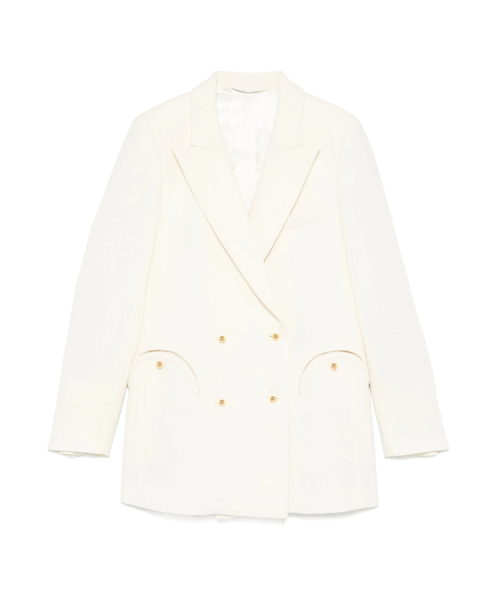 Blazé Milano Everyday Resolute Double-breasted Blazer In White