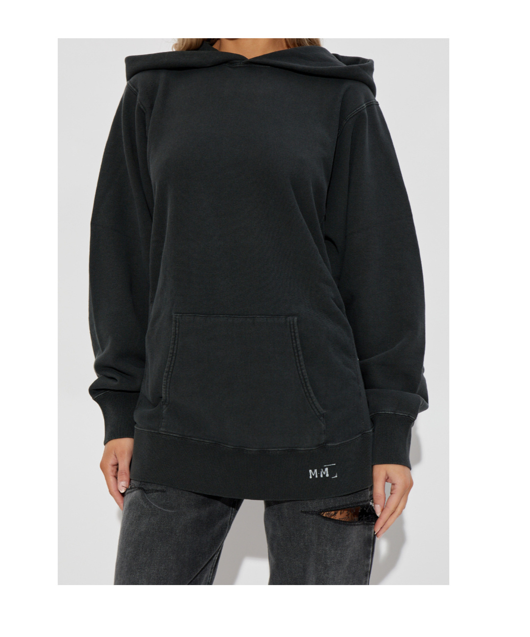 Maison Margiela Long-sleeved Sweatshirt In Black