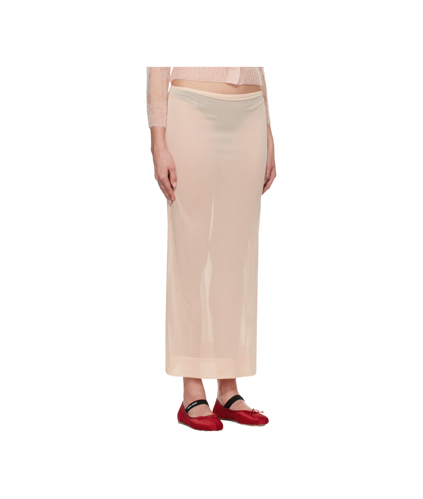 Simone Rocha Translucent Skirt In Nude