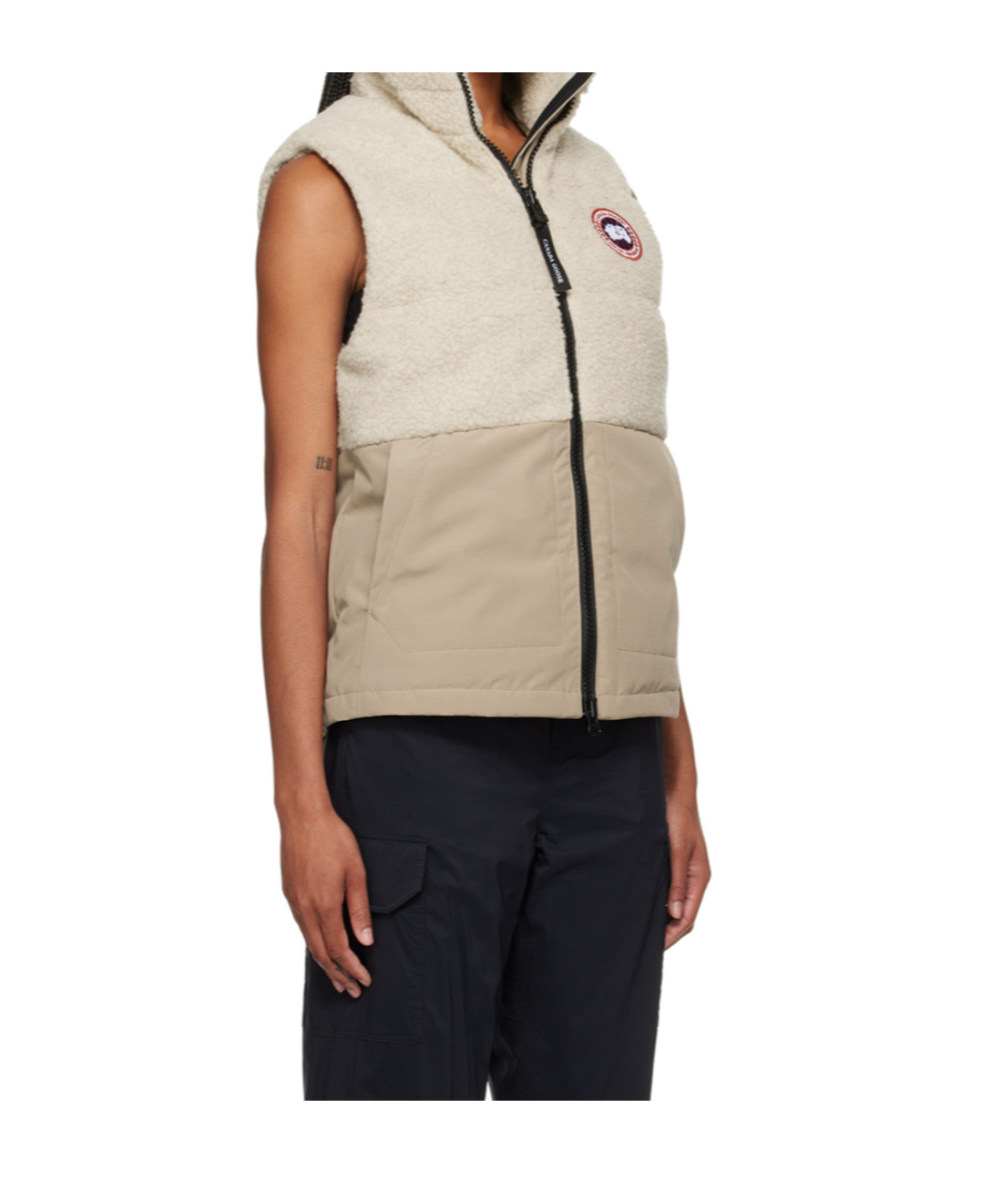 Canada Goose Elora Zipper Vest Down Jacket In Brown