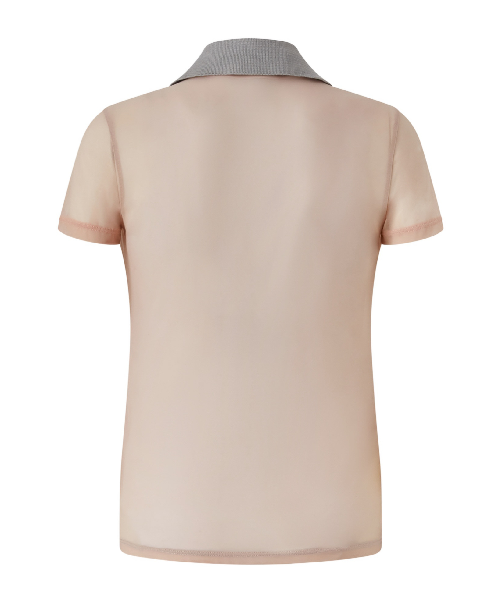 Pinko Panelled Polo Top In Gray
