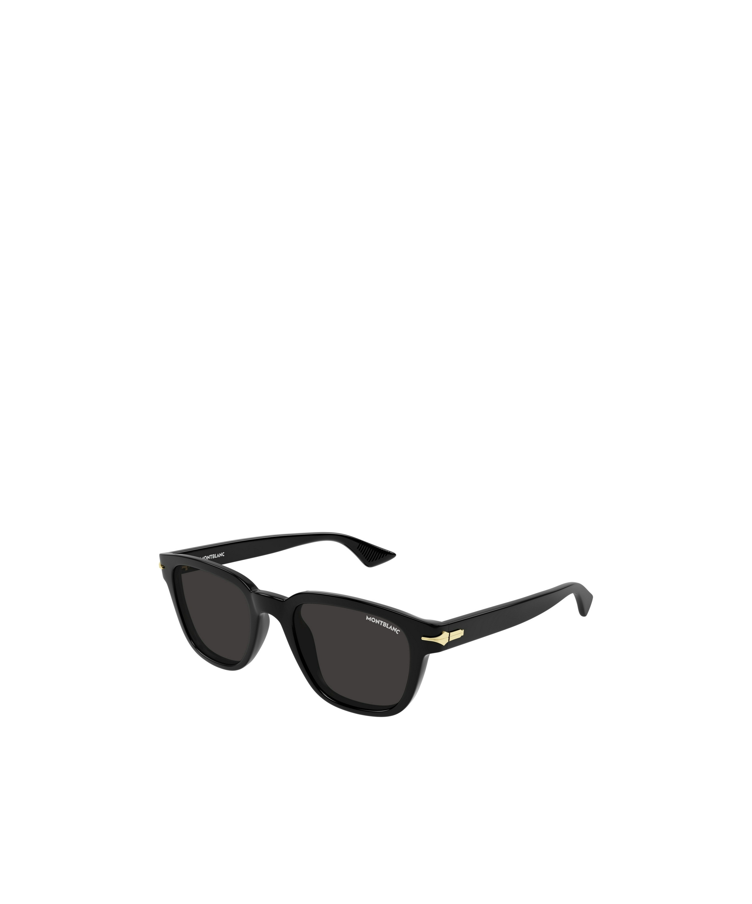 Montblanc Square.frame Sunglasses In Shiny Black