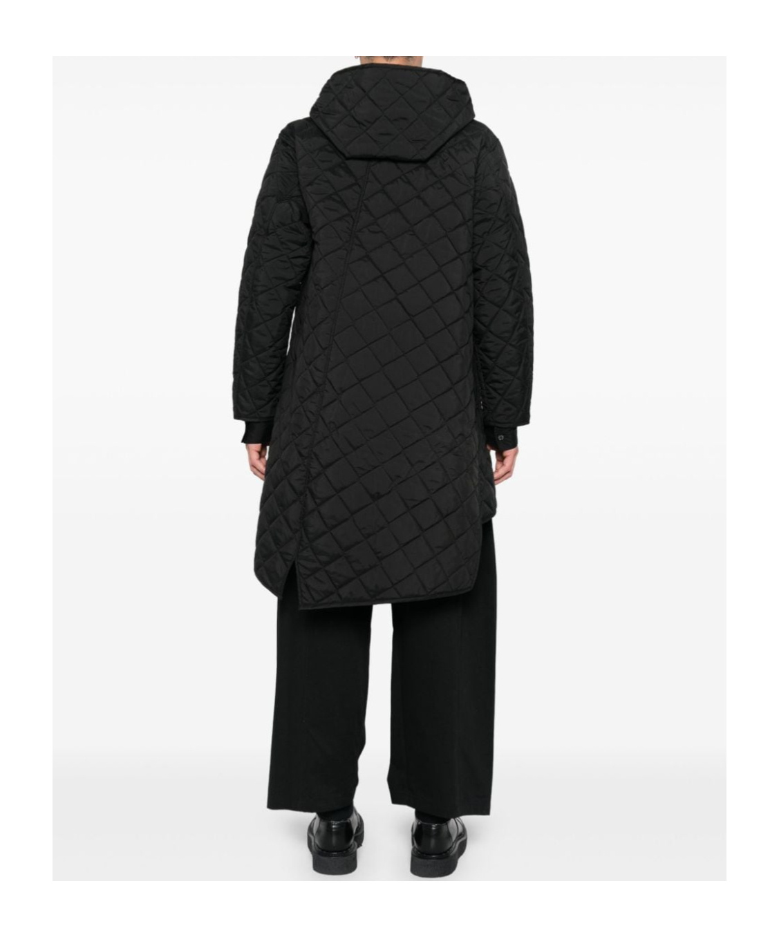 Comme Des Garçons Asymmetrical Zipper Cotton Suit In Black