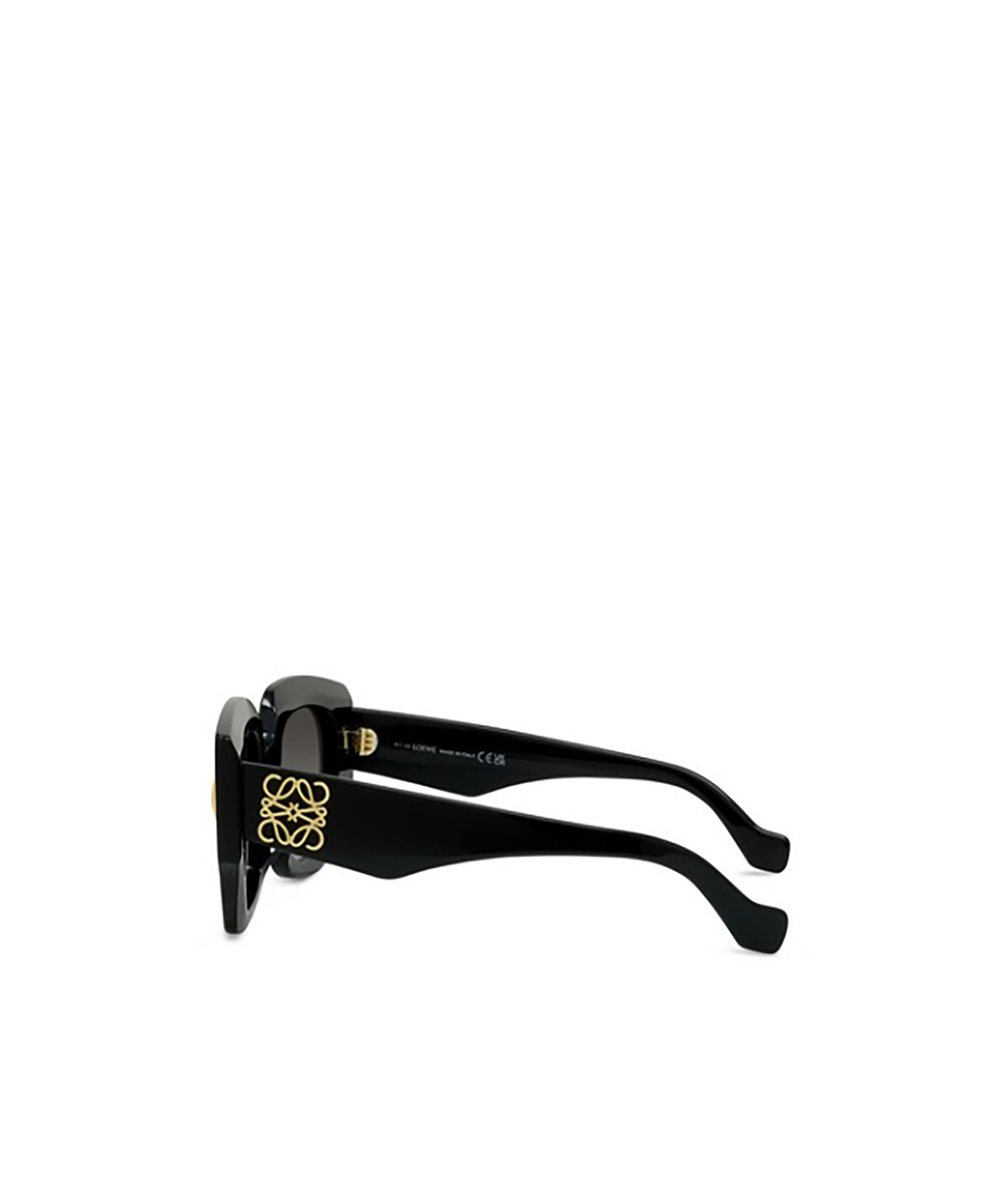Loewe Anagram 50mm Small Geometric Sunglasses In Black