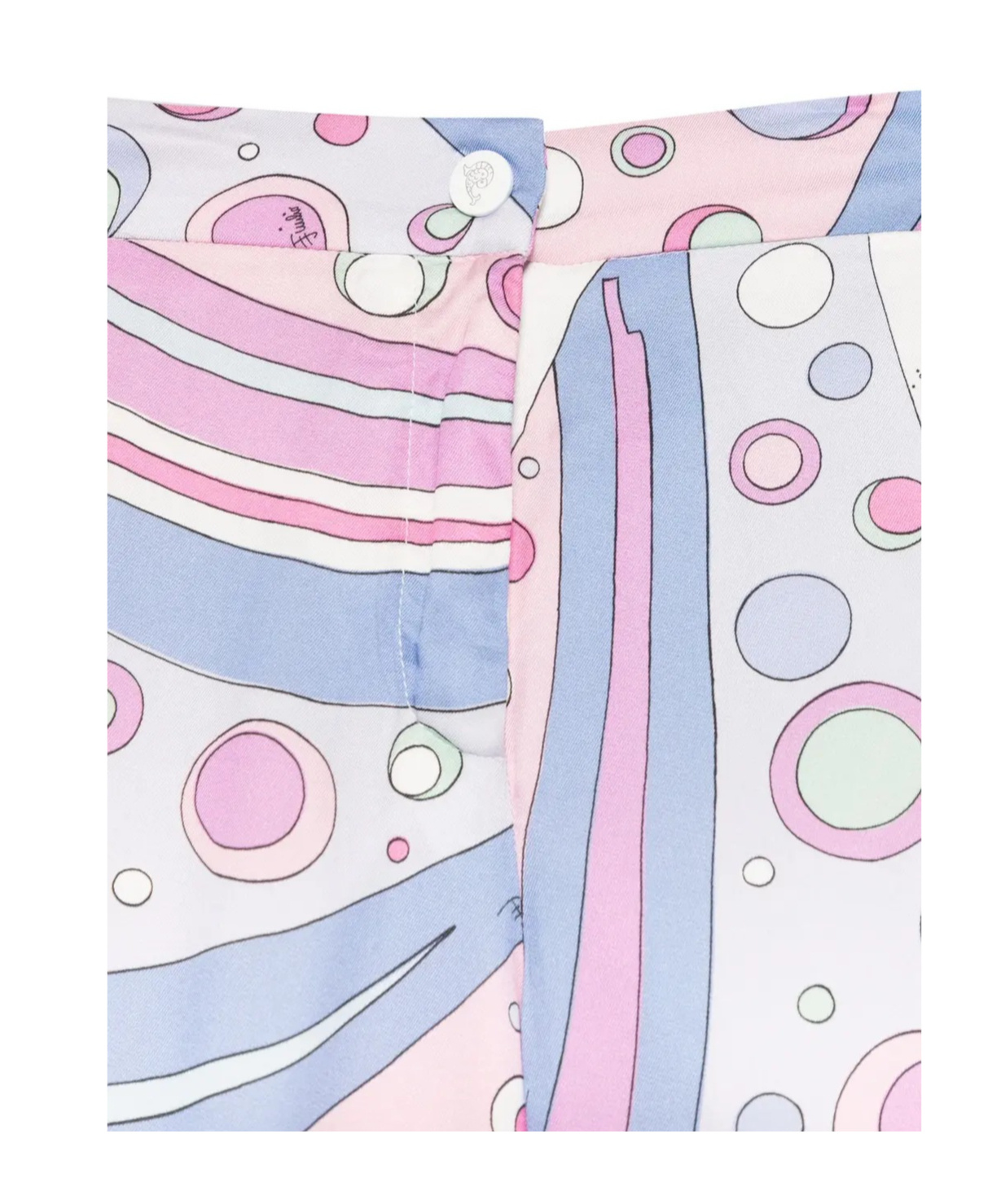 Pucci Printed Casual Pants In White