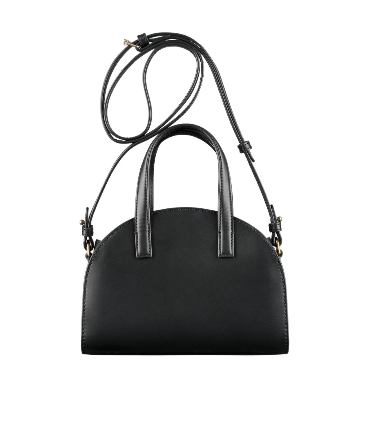 Apc A.p.c. Curved Silhouette Tote Bag In Black